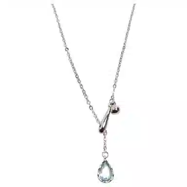 Erxi Ocean Tear Necklace Blue Crystal
