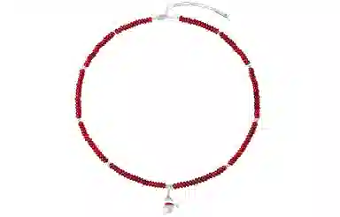 石头记 葫芦拉丝高级感锁骨链 福禄满满 吉祥如意 八方来财 时来运转佛珠手饰 新中式国风典雅 百搭红色显白配饰 玛瑙 项链 女款