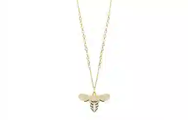 Swarovski Bee Long Necklace Gold Plated