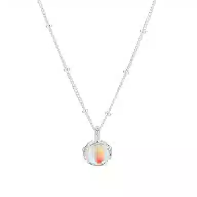 珂里 简约轻奢月光花朵锁骨链海洋之心设计感百搭甜美 环保合金 项链 女款