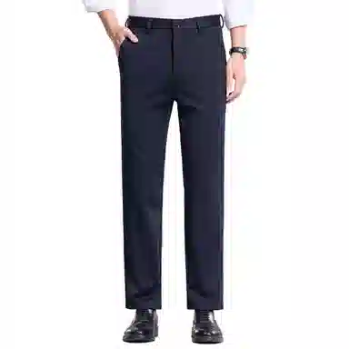 红豆 凉感防紫外线防晒舒适纯色轻商务日常百搭直筒宽松长裤休闲裤 男款