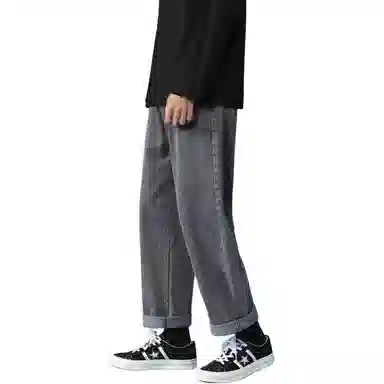 PWUE Ice Blue Straight Crop Pants