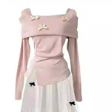 木清清 法式简约气质长袖时尚裙装套装 女款