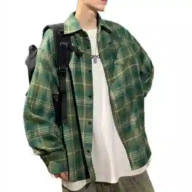 AWAO Plaid Shirt Jacket