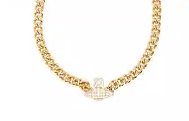 Vivienne Westwood Classic Saturn Logo Necklace