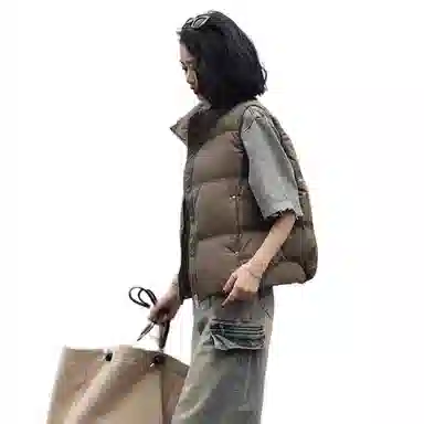 鸭鸭 百搭休闲纯色立领立领短款羽绒服 女款