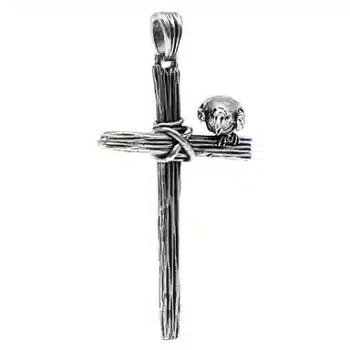 【可定制刻字】 白木黑冰 鸦魂圣架 新中式潮流时尚高级感百搭小众设计 银合金 项链 男款 礼盒 送男生好物 男朋友 男士 学生