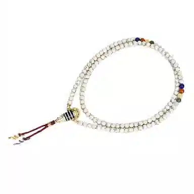 钰澜文玩 鲸落满配毛感料大留白旋珠#好运 星月菩提 项链 男女同款情侣款