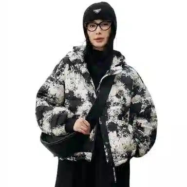 鸭鸭 舒适经典休闲时尚短款防寒连帽保暖轻薄羽绒服 女款