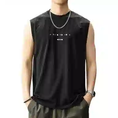 贵色 美式高端坎肩宽松健身外穿微弹弹力运动休闲背心 男女同款