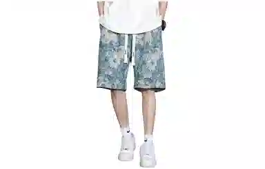 木林森 美式复古宽松百搭夏日沙滩五分休闲短裤 男女同款