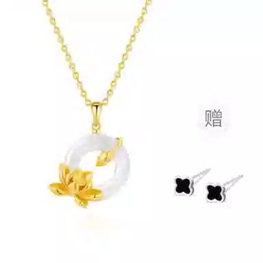 金师傅 轻奢时尚 锁骨链 玉髓 项链 男女同款情侣款