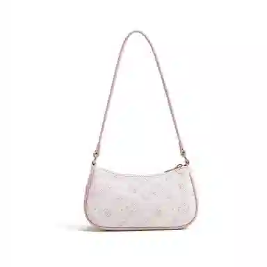 JANE KLAIN Cat Print Crossbody Bag Pink