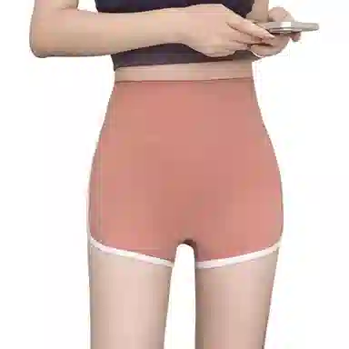 木清清 三分鲨鱼裤薄款收腹提臀防走光打底裤可外穿拼接瑜伽安全裤休闲短裤 女款