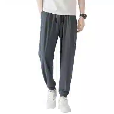 老爷车 高弹轻薄冰丝运动束脚休闲裤 男款