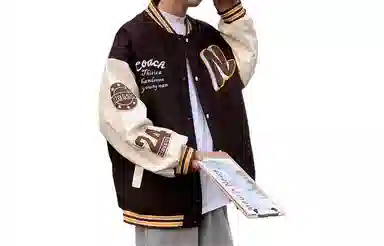 FA2LO Varsity Jacket Black