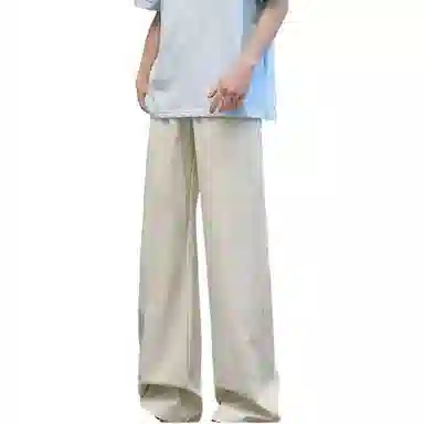 哲源 冰丝夏季纯色中腰长裤休闲裤 男款