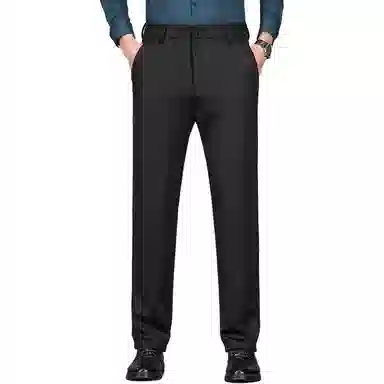 洛兹 通勤简约百搭纯色休闲裤 男款