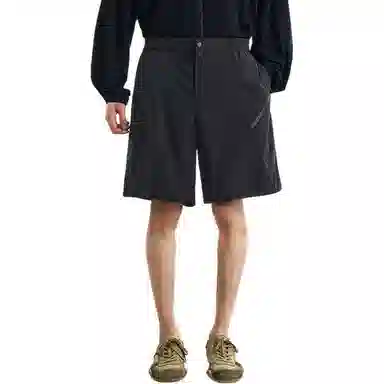 速写 宽松机能纯色拉链户外休闲短裤 男款