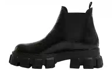 PRADA Monolith Chelsea Boots Black