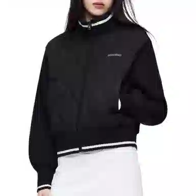 波司登 创新轻薄短款立领羽绒服 女款 黑色