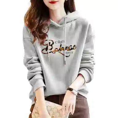 【dme】 休闲宽松连帽字母卫衣 女款