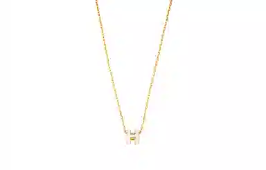 Hermes Mini Pop H Necklace Gold