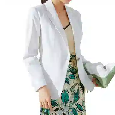 富铤 修身一粒扣长袖西装 女款