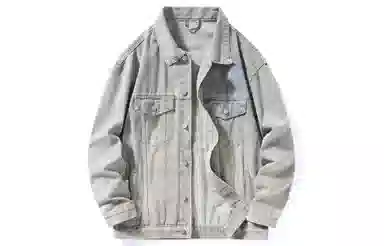 王者荣耀 美式复古水洗做旧翻领宽松舒适高街休闲百搭时尚牛仔外套 男女同款