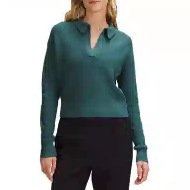lululemon Collared Merino Wool-Blend Sweater V