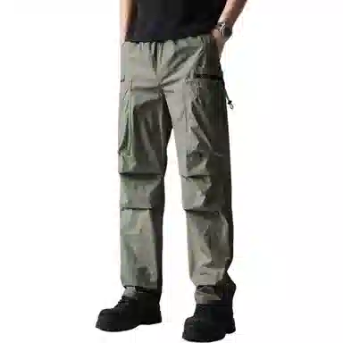 贵色 高端美式机能薄款直筒宽松直筒可拆卸伞兵裤户外软壳高街潮牌休闲工装裤 男女同款