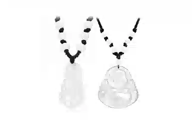 百利金 冰种弥勒佛 复古民族风国潮新中式简约精致大肚佛转运 吊坠锁骨链 玉髓 玉石项链 男女同款情侣款