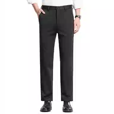 红豆 凉感防紫外线防晒舒适纯色轻商务日常百搭直筒宽松长裤休闲裤 男款