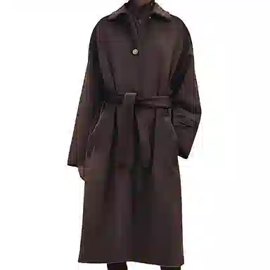 Hermes SS23 Single-Breasted Coat Brown