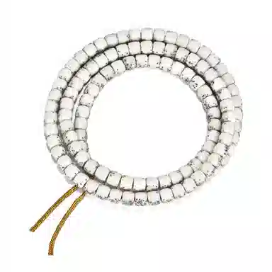 钰澜文玩 骨瓷白半壁大留白 星月菩提 项链 男女同款情侣款