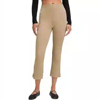 lululemon Ribbed Softstreme Zip-Leg High-Rise Cropped Pants 25"