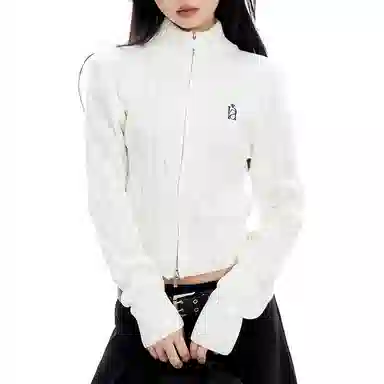 APEA Vintage Embroidered Knit Cardigan