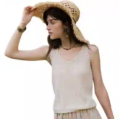 谜秀 针织纯色通勤背心 女款