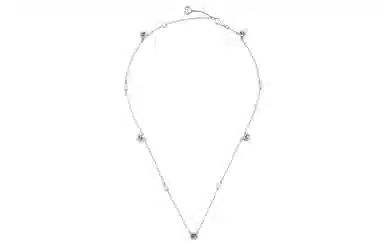 GUCCI Classic Double G Necklace Silver