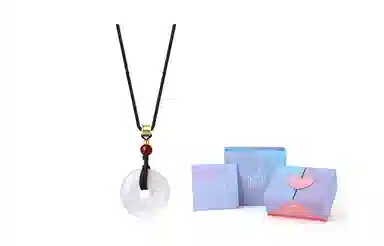 饰伴 国潮平安扣 气质国风一对 玛瑙 项链 生日礼,物  男女同款情侣款