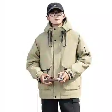 鸭鸭 时尚休闲工装百搭短款羽绒服 男女同款