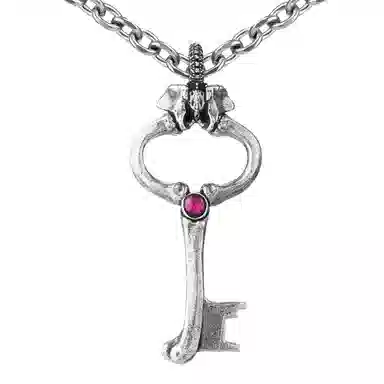 【可定制刻字】 白木黑冰 脊骨钥匙 潮流时尚新中式高级感原创设计 银合金 项链 男款 礼盒