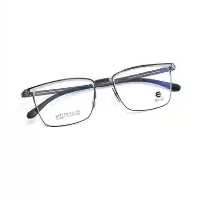 【联系客服可选配镜套餐】 康视顿 商务方框 β钛钛材 光学镜架 男款