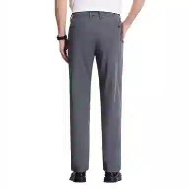 红豆 纯色易打理垂顺直筒宽松轻商务日常百搭舒适长裤休闲裤 男款