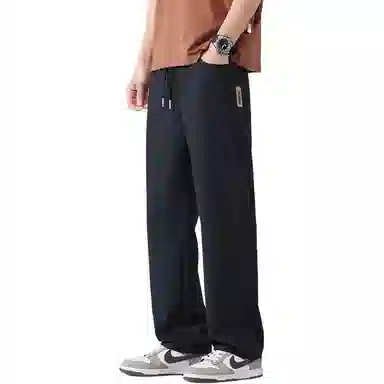 宝米卡 潮流时尚宽松百搭通勤直筒简约休闲裤 男女同款