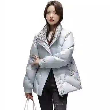 鸭鸭 新款优雅休闲纯色羽绒服 女款