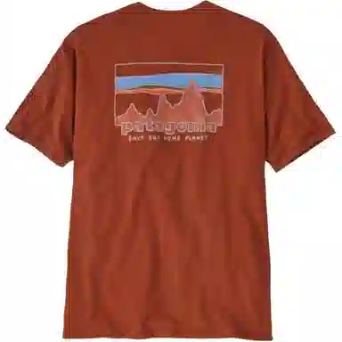 patagonia Men's '73 Skyline Organic T-Shirt LogoT