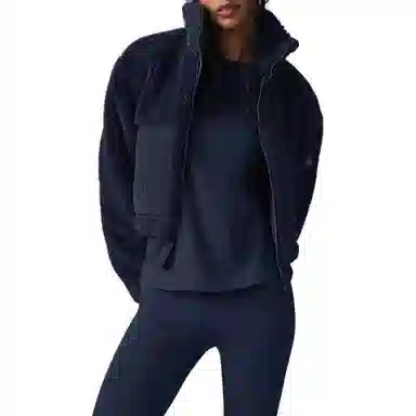 Alo Yoga Sherpa Edge Bomber Ivory