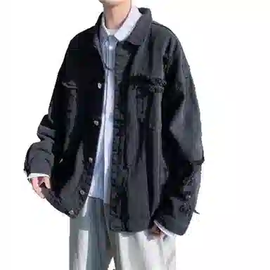 玉儿恋 韩版潮流帅气宽松百搭夹克外套 男款