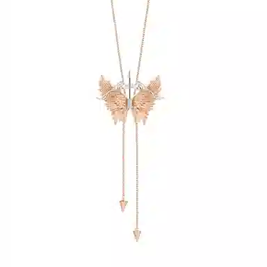 SUMIYAKI Arrow Feather Butterfly Necklace Copper Alloy